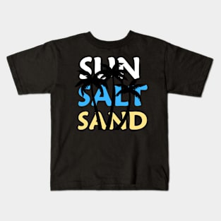 Sun Sand Salt Beach Shirt, Retro Comfort Colors T-Shirt, Trendy Beach Shirts for Women, Summer Vacation Shirts, Womens Oversized Beach Shirt Kids T-Shirt